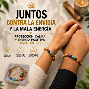 Pulseras Juntos — Palo Santo & 7 Chakras