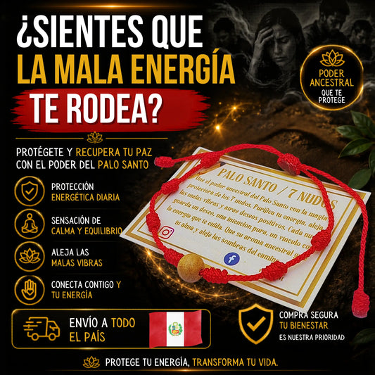 Protege tu energía con el amuleto de los 7 nudos y Palo Santo