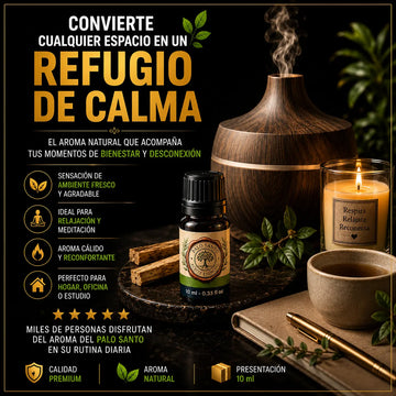 Aceite Esencial de Palo Santo 100% Puro