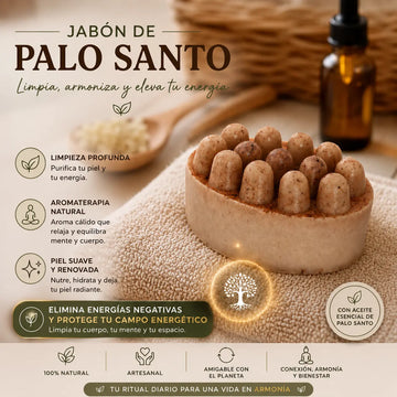 🌿 Jabón Artesanal de Palo Santo Natural