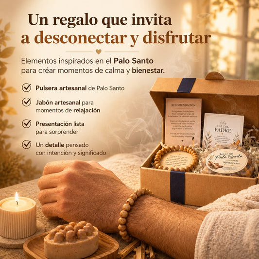 Protección, Amor y Bienestar para Papá – Set Sagrado de Palo Santo