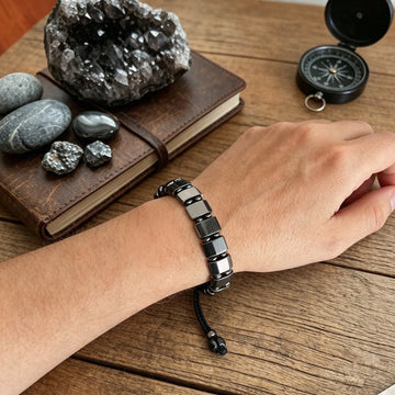 Pulsera de Hematita Magnética para Hombre | Protección y Vitalidad