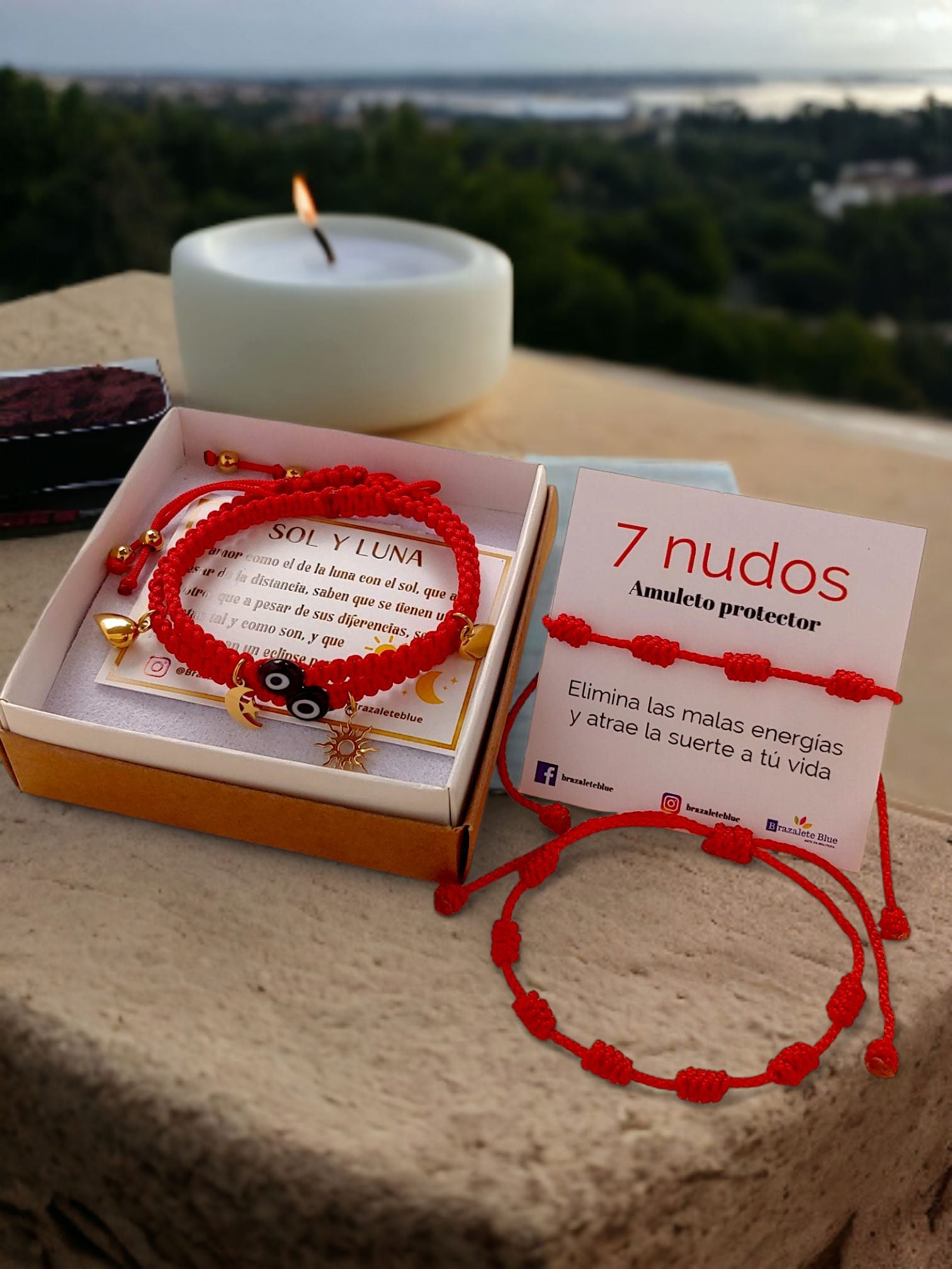 Pack Conexión y Protección: Sol y Luna + 7 Nudos Gratis